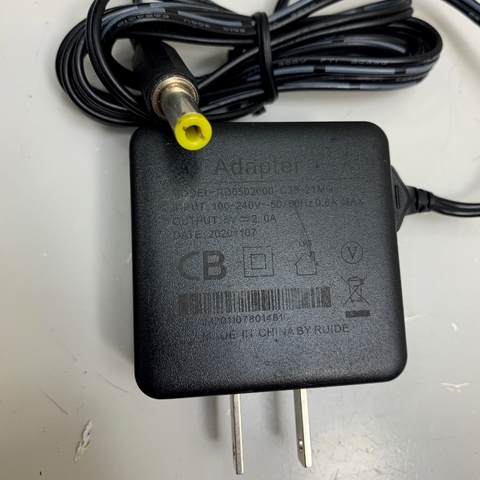 Adapter 5V 2A RUIDE US Plug Connector Tip Size 5.5mm x 2.5mm For Điện thoại IP Phone Yealink, IP Phones Grandstream, Ethernet Media Converter