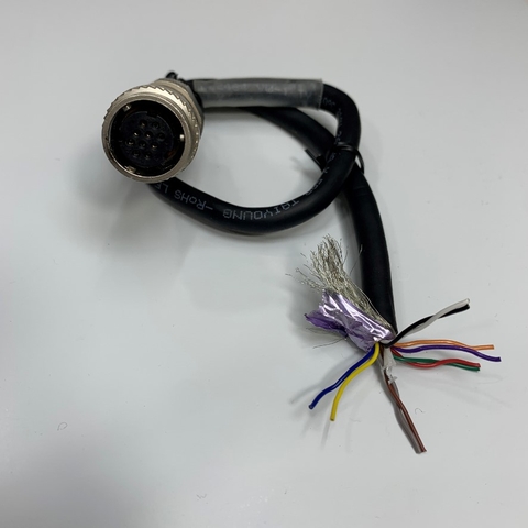 Cáp 0.4M 1.3ft Connector Suntone SM10-SP10S-M 10 Pin Female to 10 Core Open End For Encoder Servo Drive Motor Mitsubishi, Yaskawa Cable