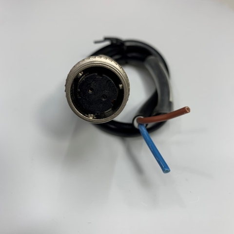 Cáp 0.3M 1ft Connector Suntone SM10-SP2S-M 2 Pin Female to 2 Core Open End For Servo Motor Brake Power Cable Mitsubishi, Yaskawa