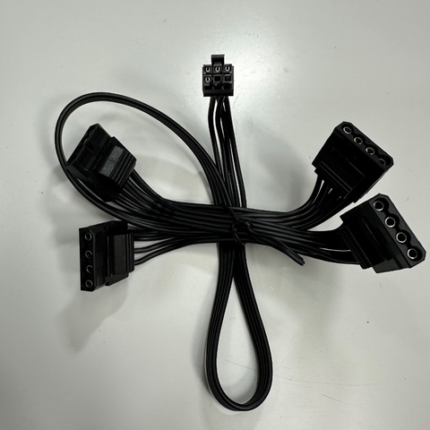 Dây Nguồn 0.8M Type-5 (34-0 00895) GPU 6 Pin to 4 Port ATA Power Cable 4 Pin Molex Hard Drive HDD IDE Power Connector 50/10/10/10Cm For Corsair Type-5 PSU Connector
