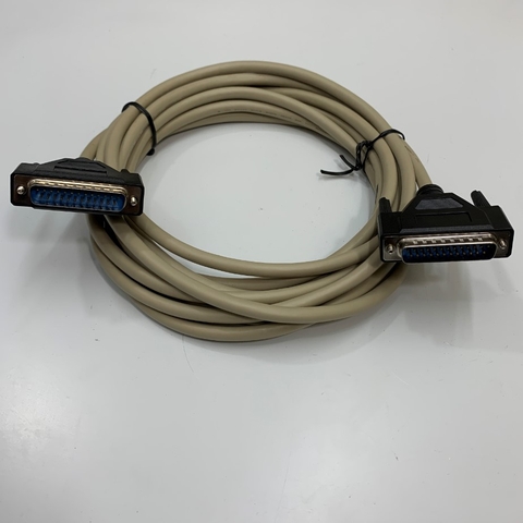 Cáp D-Sub 25 Pin DB25 Male to Male Cable Straight Through 17Ft Dài 5M Shielded Có Chống Nhiễu For Industrial Cable Laser Marking Machine Controller