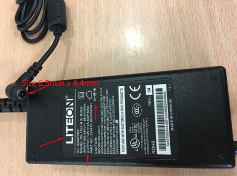 Adapter 12V 5A 60W LITEON PA-1600-01C-ROHS Connector Size 6.5mm x 4.4mm