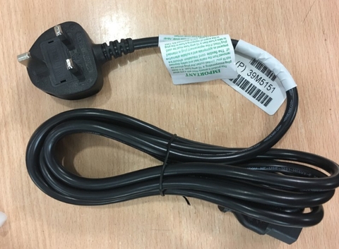 Dây Nguồn Longwell LP-61L LS-60 UK Chuẩn 3 Chấu Có Cầu Chì AC Power Cord BS1363 to C13 10A 250V 3X1.0mm For Máy Chủ IBM HP LENOVO Length 2.7M