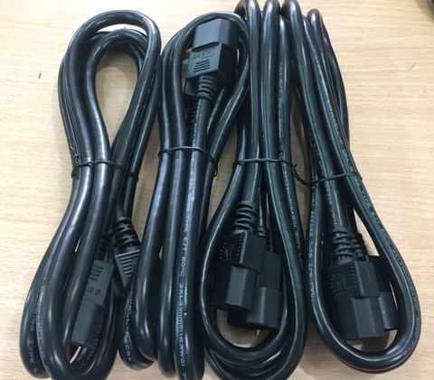 Dây Nguồn IEC C13 to C14 13A 250V AC Power Cord LONGWELL LS-14 E55349 PDU UPS 3x1.31mm Length 1.8M