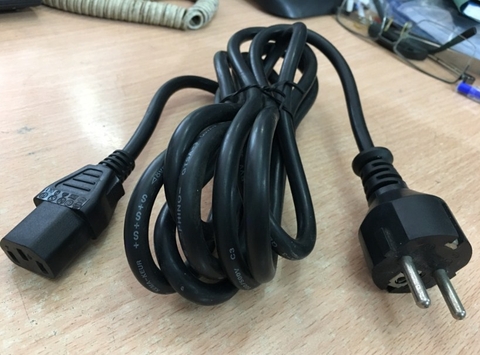 Dây Nguồn Máy Chủ IBM DELL HP MAYOR M2511 M1625 AC Power Cord Schuko CEE7 Euro Plug to IEC320 C13 16A 10A 250V 18AWG 3x1.0mm Length 2.7M