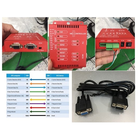 Cáp Điều Khiển Magnetic AutoControl PLC RS232 Communication Cable Straight Through Serial DB9 Female to DB9 Male Black 1.8M For MES interface function Controller PLC
