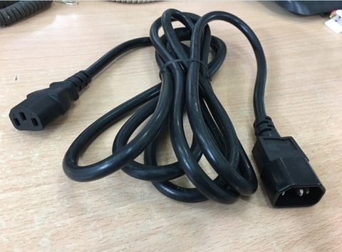 Dây Nguồn Máy Chủ NINGBO QIAOPU E232289 QT3 QZ3 AC Power Cord IEC60320 IEC C13 to IEC C14 10A 250V 3x1.0mm 17AWG For Server IBM HP DELL LENOVO Length 2.5M