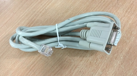 Cáp Kết Nối Máy In Nhãn Dymo Label Writer SE300 Direct thermal Juniper RJ12 6P6C to RS232 DB9 Female Grey Length 2M
