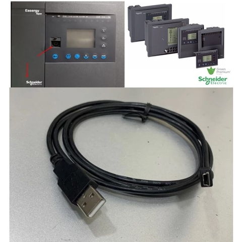 Cáp Lập Trình PLC Programming CCA784 Cable 1.3M Mini B to USB Connection For PC to Schneider Sepam Relay New Advance UMI-USB