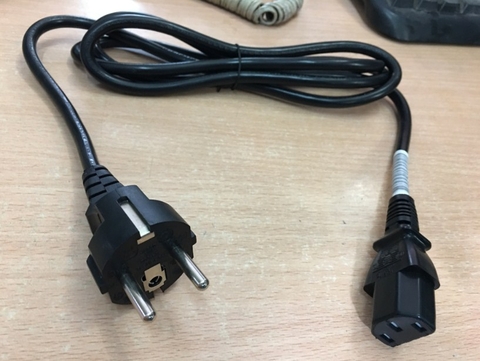 Dây Nguồn Chính Hãng I-Sheng SP-022 IS-14 AC Power Cord Schuko CEE7 Euro Plug to IEC320 C13 16A 10A 250V 18AWG 3x1.0mm Length 1.8M