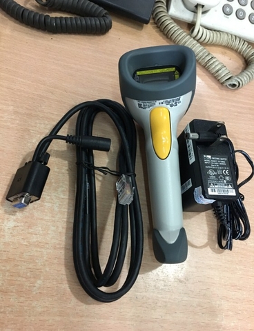 Bộ Cáp Và Xạc Cho Máy Quét Symbol LS2208 Barcode Scanner RS232 To RJ50 10Pin Cable With DC Power Cable For Barcode Scanner Length 1.8M