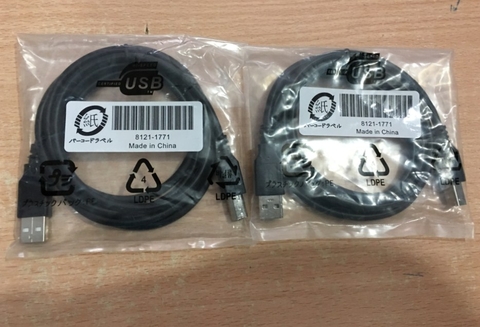 Cáp Máy In USB 2.0 A Male to B Male Printer Cable Original HP 8121-1771 Black Length 1.5M