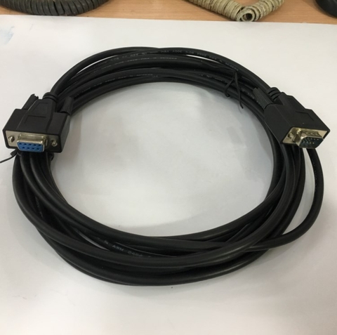 Cáp Cổng Com RS232 Âm Dương Dây Thẳng Chất Lượng Cao DB9 Extension Cable  Male to Female Black Length 5M