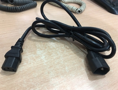 Dây Nguồn Máy Chủ Chính Hãng APC AP9870 SHIN YANG SY-026 SY-020 AC Power Cord IEC60320 IEC C13 to C14 10A 250V 3x1.0mm Length 1.8M
