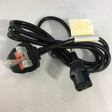 Dây Nguồn I-SHENG SP-62 IS-14  UK Chuẩn 3 Chấu Có Cầu Chì AC Power Cord BS1363 to C13 10A 250V 3X1.0mm For Thiết Bị Y Tế Length 1.8M