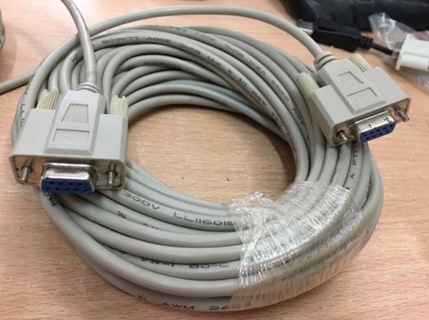 Cáp RS232 Straight Through Serial Cable DB9 Female to DB9 Female DCE to DCE Connection Length 15M