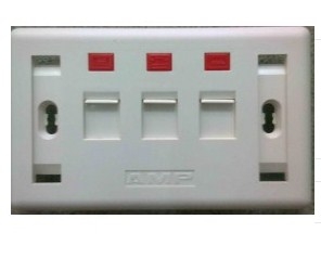 Mặt Chữ Nhật WallPlate AMP US Style Decorator Faceplate Kit 3-Port