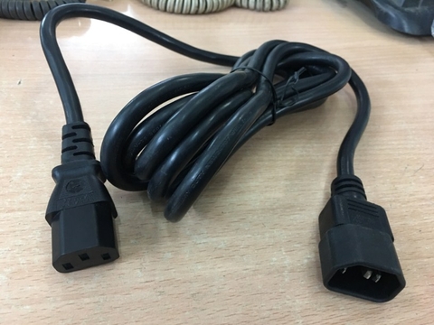 Dây Nguồn Máy Chủ WELL SHIN WS-002 WS-003 AC Power Cord IEC60320 IEC C13 to IEC C14 10A 250V 3x1.04mm 17AWG For Server IBM HP DELL LENOVO Length 2.5M