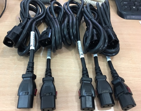 Dây Nguồn Có Khoá Chốt Lẫy Chính Hãng Well Shin WS-002A-4 WS-003-5 AC Power Cord IEC60320 C13 Locking to IEC60320 C14 Locking 10A 250V 3x1.04mm² 17AWG Length 2M