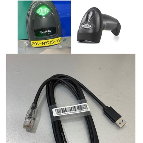 Cáp Máy Quét Mã Vạch Zebra CBA-U46-S07ZAR Cable USB 1.8M For Code Barcode Scanner Zebra Symbol LS2208 DS4608 DS3678-SR