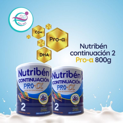 Sữa Nutriben Continuacion Pro-α 2 800g