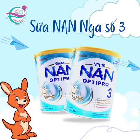 SỮA NAN Nga Số 3 800g cho bé 12 - 18 tháng