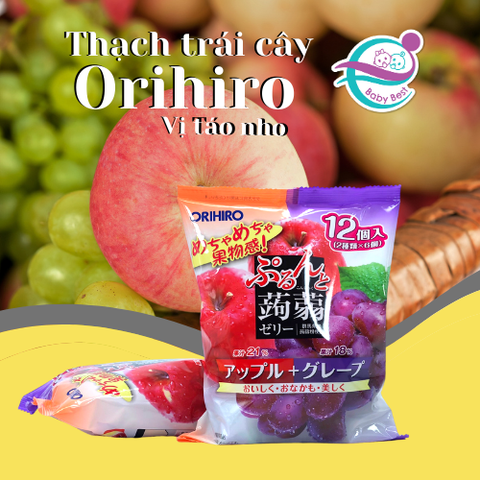 Thạch Orihiro vị táo và nho 240g