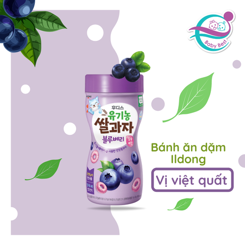 Bánh gạo ăn dặm hữu cơ ILdong vị việt quất 40g