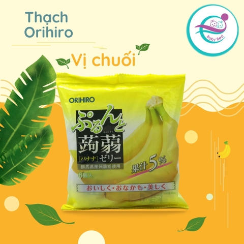 Thạch rau câu Orihiro vị chuối 120g