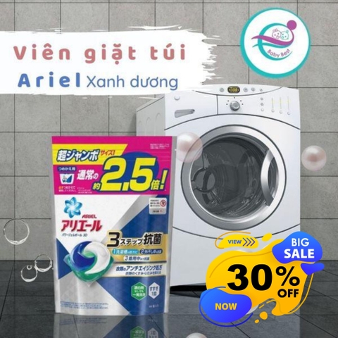 Viên giặt túi Ariel 44 viên (xanh dương)