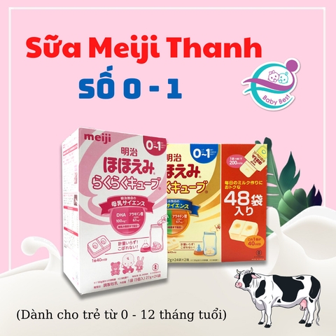 Sữa Meiji thanh 0 (24 thanh)