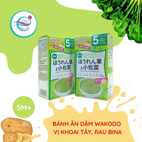 Bột ăn dặm Wakodo vị khoai tây rau bina 5m+