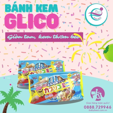 Bánh Glico hình kem 10 cái