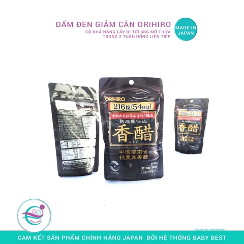 Viên dấm đen giảm cân ORIHIRO 216V