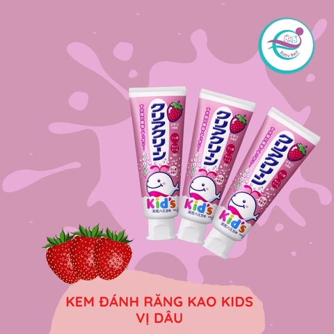 Kem đánh răng Kao Kids vị dâu 70g