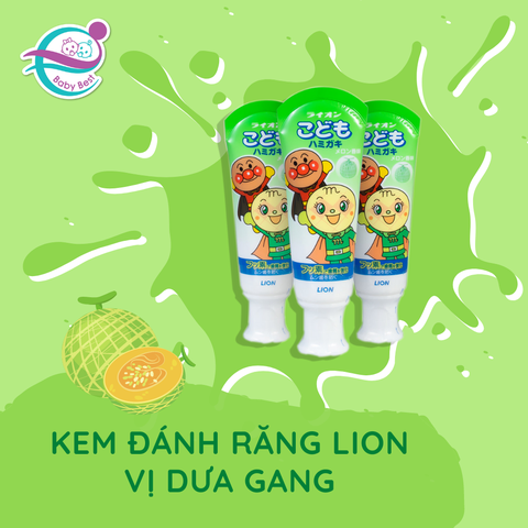 Kem đánh răng LION xanh 40g (Dưa lưới)