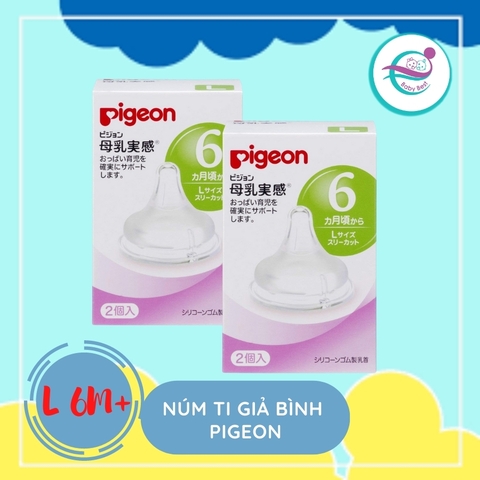 Núm ti giả Pigeon size L 6m+ (set 2)