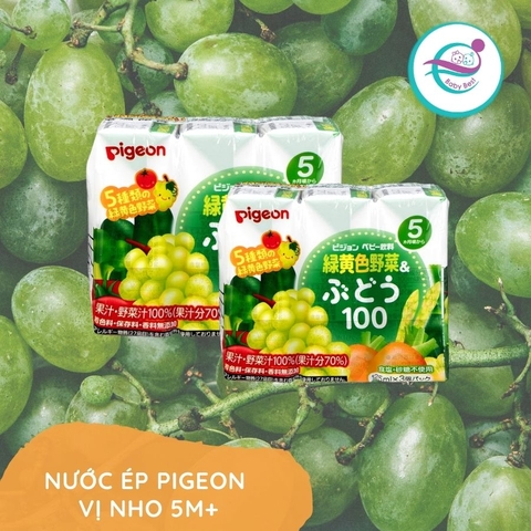 Nước ép Pigeon vị nho 5m+ (125mlx3)