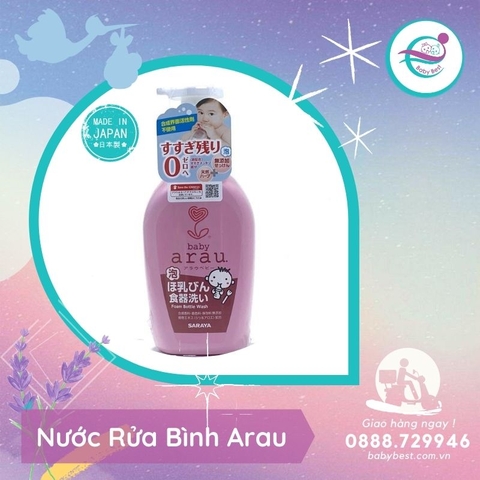 Nước rửa bình Arau 500ml (dạng chai)