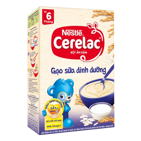 Bột Ăn Dặm Nestlé Cerelac - Gạo Sữa Dinh Dưỡng (200g)