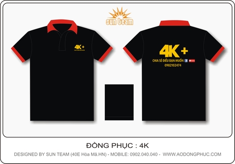 Áo đồng phục Polo mẫu 4K