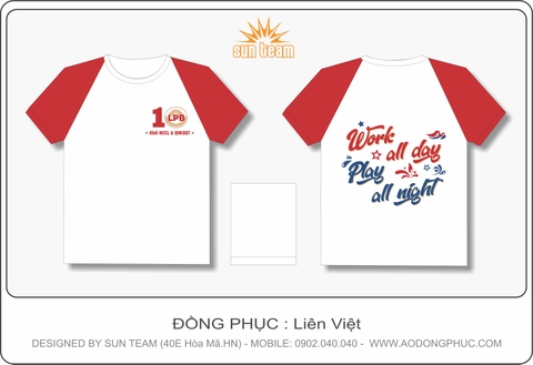 Áo đồng phục Raglan mẫu Liên Việt
