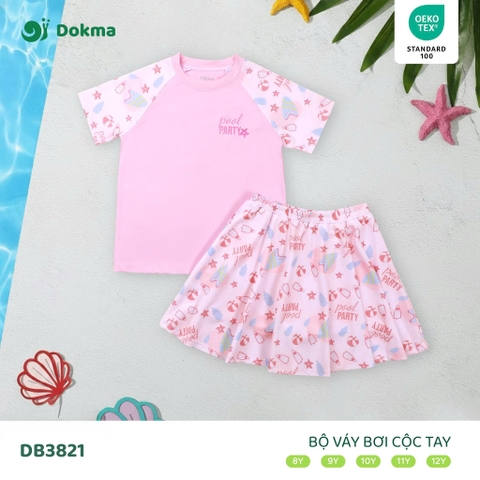 Bộ váy bơi cộc tay BG (8-12Y)