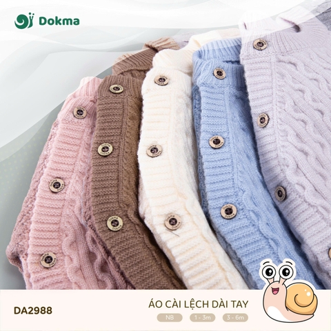 Áo cài lệch dài tay