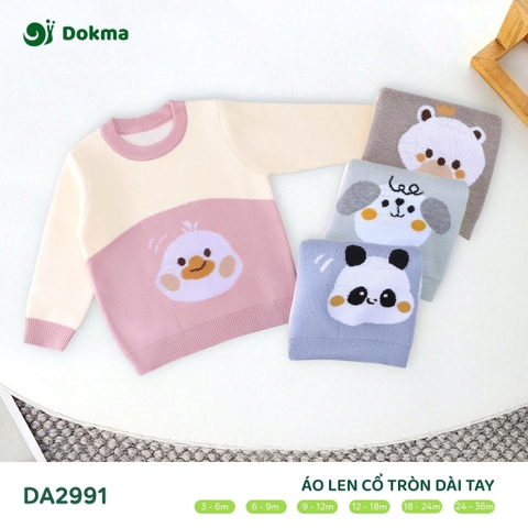 Áo len cổ tròn dài tay