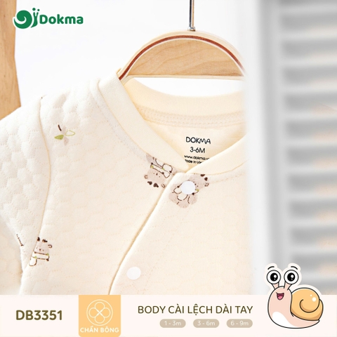 Body cài lệch dài tay