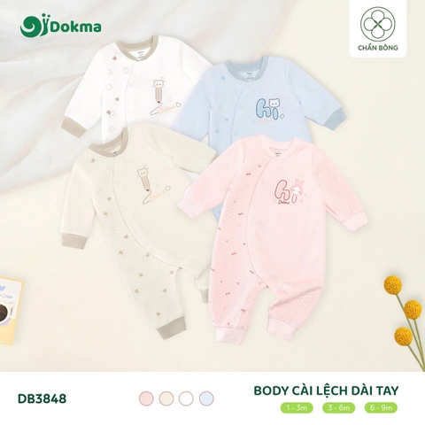 Body cài lệch dài tay