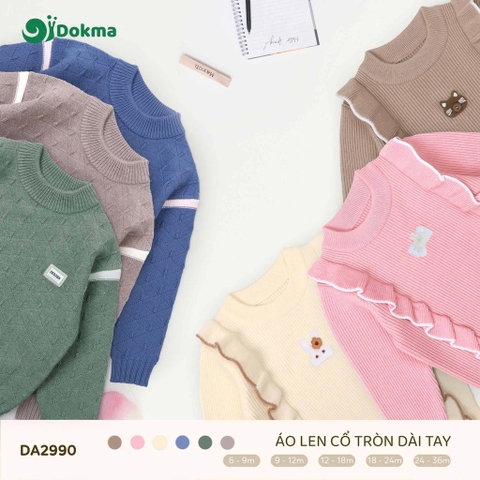 Áo len cổ tròn dài tay