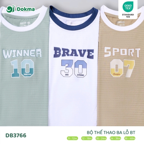 Bộ thể thao ba lỗ bé trai Dokma