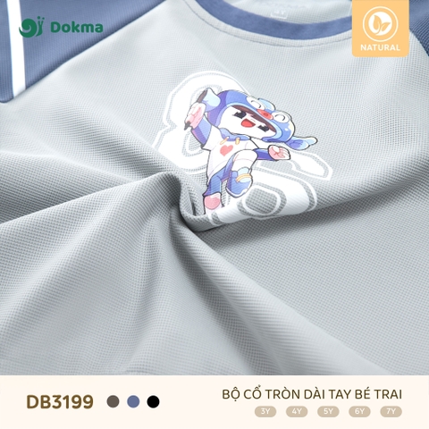 Bộ Cổ Tròn Dài Tay Bé Trai